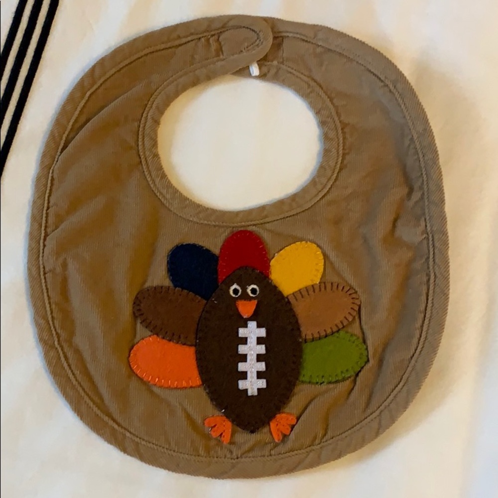 Mud Pie Turkey Football Bib